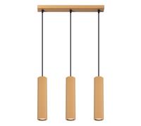 Minimalism Pendant Light KARBON 3L 3-Light Aluminium Golden GU10 LED