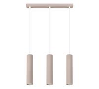 Minimalism Pendant Light KARBON 3L 3-Light Aluminium Taupe GU10 LED