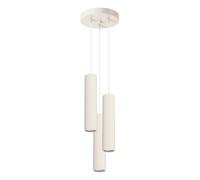 Minimalism Pendant Light KARBON 3P 3-Light Aluminium Beige GU10 LED