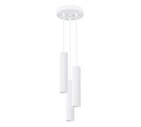 Minimalism Pendant Light KARBON 3P 3-Light Aluminium White GU10 LED
