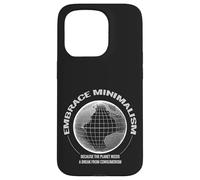 Minimalism Planet needs a Break Anti-consumerism Case for iPhone 15 Pro
