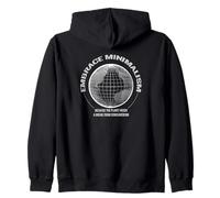 Minimalism Planet needs a Break Anti-consumerism Zip Hoodie
