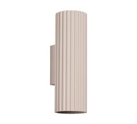 Minimalism Wall Light KARBON 20 2-Light Aluminium Taupe GU10 LED SOLLUX LIGHTING