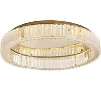 Minimalism Warm Romantic Dining Room Crystal Ceiling Lights Led Bedroom Ceiling Lamps Study Bedroom Crystal Light Lights Living Room Ceiling Light Fixture Chandelier/50Cm