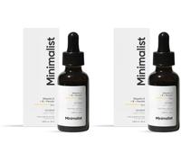 Minimalist 16% Vitamin C Serum With Vitamin E & Ferulic Acid to Enhance Brightness, White, 20 ml (Pack of 2)