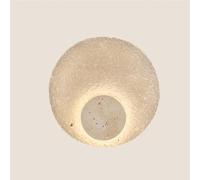 Minimalist 2 Rounds Wall Lamp Nordic Indoor Hall Wall Light Luxury Indoor Acrylic Wall Sconce Transparent LED Stone Wall Mounted Lamp for Bedroom Living Room Study Room Dining Room Stairs Porc