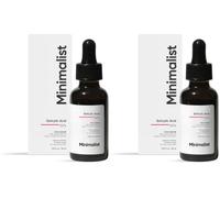 Minimalist 2% Salicylic Acid Serum For Acne, Blackheads & Open Pores | Reduces Excess Oil & Bumpy Texture | BHA Based Exfoliant for Acne Prone or Oily Skin, Transparent, 30 ml (Pack of 2)