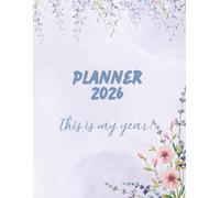 Minimalist 2026 Annual Planner: Clean Weekly Layout with Full Year Calendar & Notes | Zen-Inspired Productivity Organizer