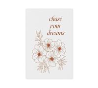 Minimalist Abstract Chasing Dreams Floral Inspirational Poster Canvas Poster Bedroom Decor Landscape Office Room Decor Gift 08x12inch(20x30cm)
