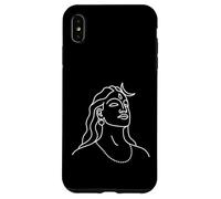 Minimalist Adiyogi Shiva Line Art Hindu God of Yoga Case for iPhone XS Max