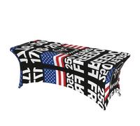 Minimalist American bald eagle 250th (3) Decorative Tablecloth Protector for Wedding, Banquet & Parties6FT Spandex Rectangle Tablecloths, Stretch Washable Table Cloth Wrinkle Free Patio Table Cover