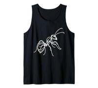 Minimalist Ant Line Art Drawing Insect Illustration Tank Top