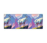 Minimalist Antelope Prints Extra Large Mouse Pad 12x31.5in for Office, Gaming, and Learning - Durable, Comfortable, and Environmentally Friendly
