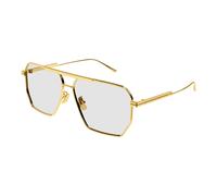 Gold/Transparent Sunglasses Bv1012S - male - Bottega Veneta - Sunglasses - Yellow - 60 MM - Accessories 60 MM