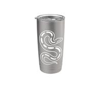 Minimalist Ball Python Dad Snake Art Stainless Steel Insulated Tumbler