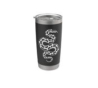 Minimalist Ball Python Dad Snake Art Stainless Steel Insulated Tumbler