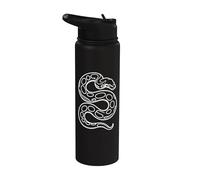 Minimalist Ball Python Dad Snake Art Stainless Steel Insulated Water Bottle