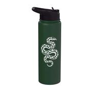 Minimalist Ball Python Dad Snake Art Stainless Steel Insulated Water Bottle