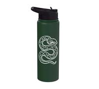 Minimalist Ball Python Dad Snake Art Stainless Steel Insulated Water Bottle