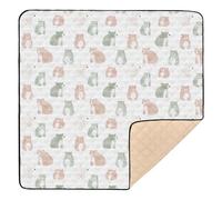 Minimalist Bears Childish Soft Padded Baby Gym & Activity Mat for Floor Cozy Breathable Infant Play Mat for Baby Kids Toddlers Infants, 50'' x 50''