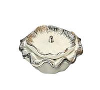 Minimalist Black Ceramic Lotus Leaf Ashtray with Lid, Windproof Design for Smokers, Stylish Lotus Leaf Shape, Perfect Home Decor and Gift Idea