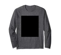 Minimalist Black Rectangle Geometric Graphic Outfit Long Sleeve T-Shirt