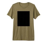 Minimalist Black Rectangle Geometric Graphic Outfit Premium T-Shirt