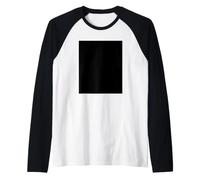 Minimalist Black Rectangle Geometric Graphic Outfit Raglan Baseball Tee