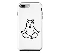 Minimalist BLK Capybara Yoga Pocket Zen Meditation Lover Case for iPhone 7 Plus/8 Plus