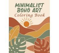 Minimalist Boho Art Coloring Book for Adults and Teens