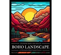 Minimalist Boho Landscape Coloring Book For Adults: 40 Black Framed Easy Aesthetic Pages for Relaxation and Stress Relief | Beautiful Simple Pictures ... | Perfect Art for Teens, Adults and Seniors