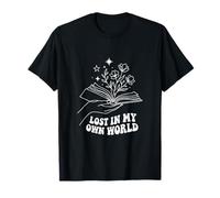 Minimalist Bookworm - Lost in My Own World Book Lover T-Shirt