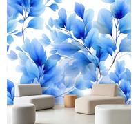 Minimalist Botanical Wallpaper, Leaves Branches Photo Wall Mural, Non-Woven Decoration Print Wall Mural for Home Living Room Bedroom Kitchen Wall Covering 150 W x 105 L cm