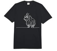 Minimalist Bull One Line Drawing Art Continuous Sketch Comfort Colors Adult Heavyweight T-Shirt