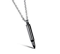 Minimalist Bullet Protective Faith Necklace for Men Women Prayers Stainless Steel Openable Screw On Pendant Chokers Inspirational Memorial Statement Adjustable Link Chain Christmas Gifts 19.6", One