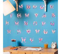Minimalist Butterfly Letter Wall Decal for Urban Apartment Decor PVC Material Designed for Indoor Flat Installation