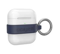 Minimalist case for AirPods 1 & 2 by Catalyst - Extra Grippy High Gloss Surface Finish, Ultra Light Weight, Slim design - Midnight Blue