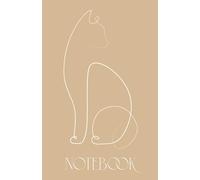 Minimalist Cat Notebook - 192 Lined Pages, 5.5" x 8.5" Matte Journal | Elegant Line Art Design for Cat Lovers, Writing, Notes & Gifts | Aesthetic Stationery for Women & Teens