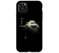 Minimalist Cat Whiskers Close Up Feline Portrait Case for iPhone 11 Pro Max