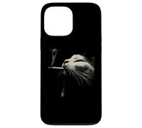 Minimalist Cat Whiskers Close Up Feline Portrait Case for iPhone 13 Pro Max