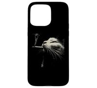 Minimalist Cat Whiskers Close Up Feline Portrait Case for iPhone 15 Pro Max