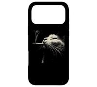 Minimalist Cat Whiskers Close Up Feline Portrait Case for iPhone 17 Pro Max