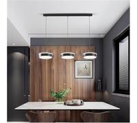 Minimalist Ceiling Light Pendant Lights Crystal Chandelier Bar Table Lamp Dining Room Chandelier Three Dining Table Lamps Living Room Personality Restaurant Kitchen(Black)