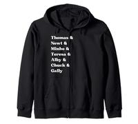 Minimalist Character Names The Maze Runner Fantasy Reader Zip Hoodie