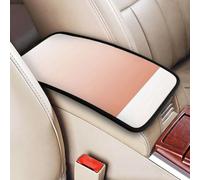Minimalist Chic Pastel Dusty Rose Ombre Blush Pink, Vehicle Center Console Armrest Cover Pad Soft Comfort Car Handrail Box Cushion Universal