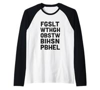 Minimalist Christian Typography Vintage Bible Commandment Raglan Baseball Tee