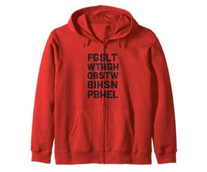 Minimalist Christian Typography Vintage Bible Commandment Zip Hoodie