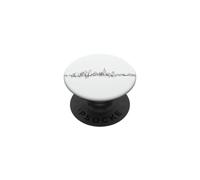 Minimalist City Skyline Urban Architectural Drawing PopSockets Adhesive PopGrip