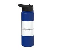 Minimalist City Skyline Urban Architectural Drawing Stainless Steel Insulated Water Bottle