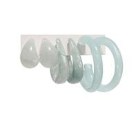Minimalist Colorful Acrylic Resin 3pairs C Shape Round Circle Hoop Thick Chunky Wide Thin Acetic Acid Drop Dangle Earrings Set Vintage Boho Jewelry for Women, Metal, acrylic